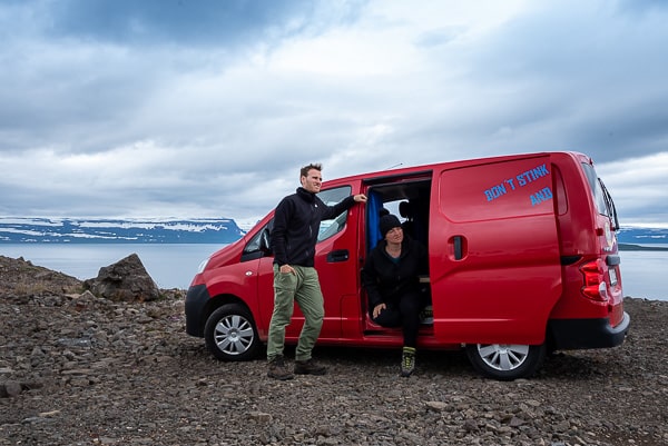 our Kuku camper in Iceland