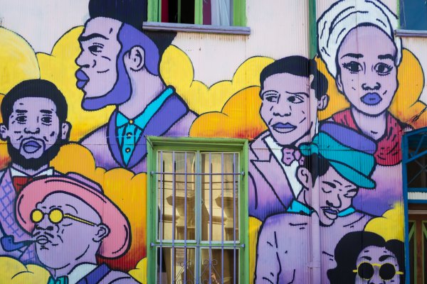 black people graffiti art valparaiso