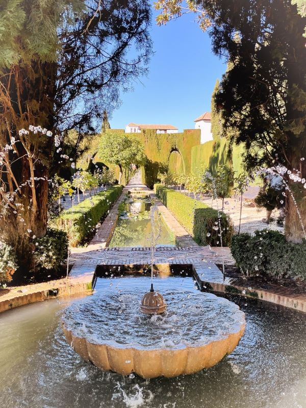 Generalife fountain Alhambra Spain best things to do in Granada