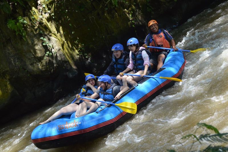 White water rafting in Ubud at Indonesia