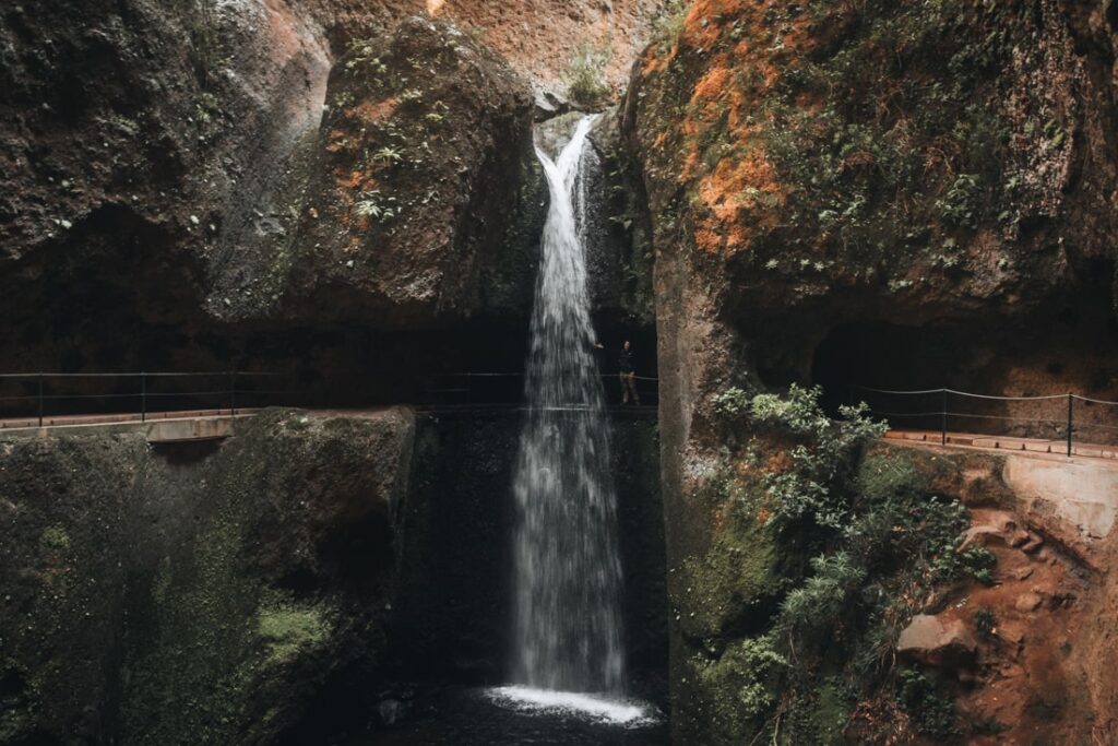 waterfall levada do moinho hike madeira portugal