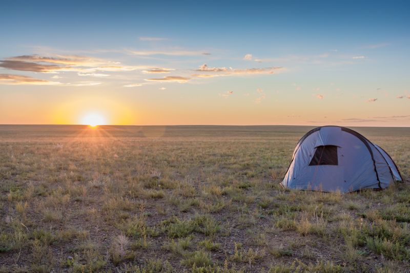 camping spot when traveling the Gobi desert