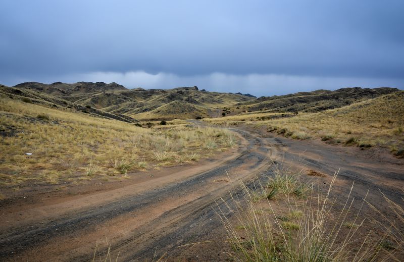 dirt roads when traveling the gobi desert