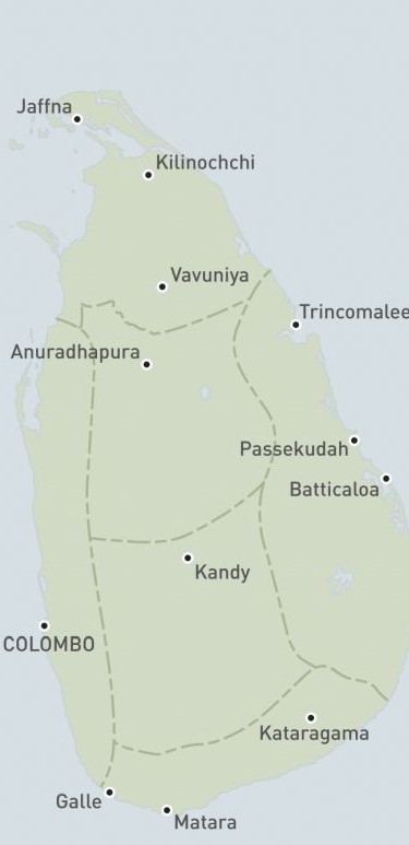 regions of sri lanka to visit
