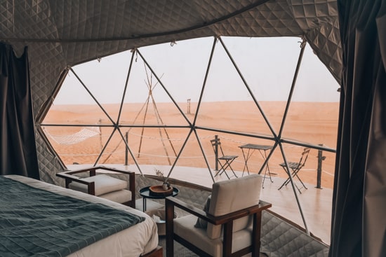 wahiba sands starry domes booking view