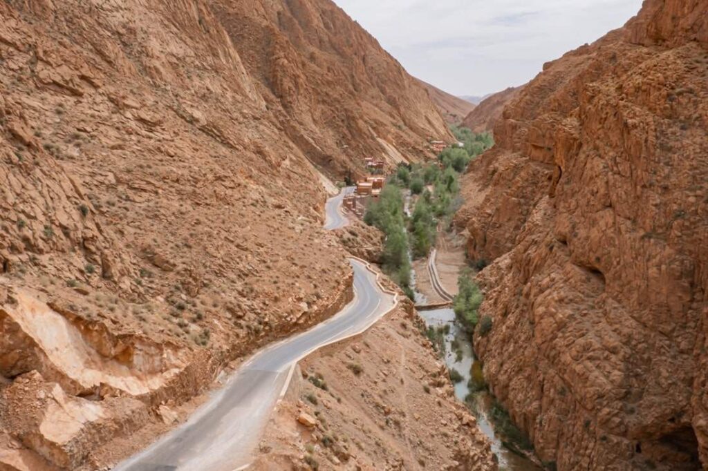 Road of the Dades Valley in Morocco