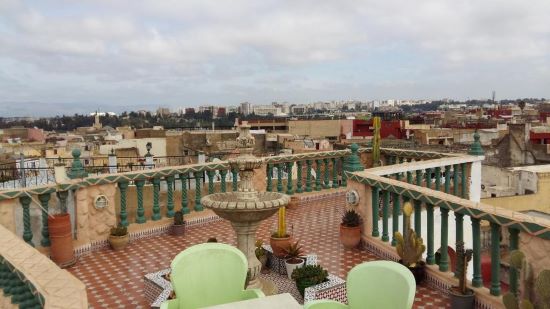 where to stay in meknes riad malak roooftop terrace