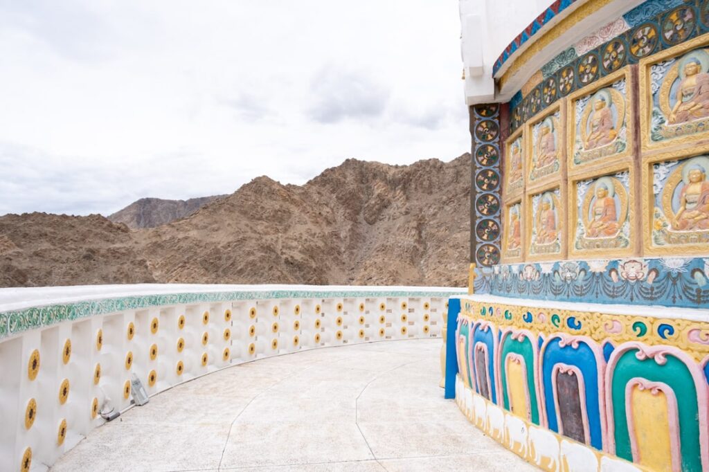 The Shanti Stupa in Leh in Ladakh first floor