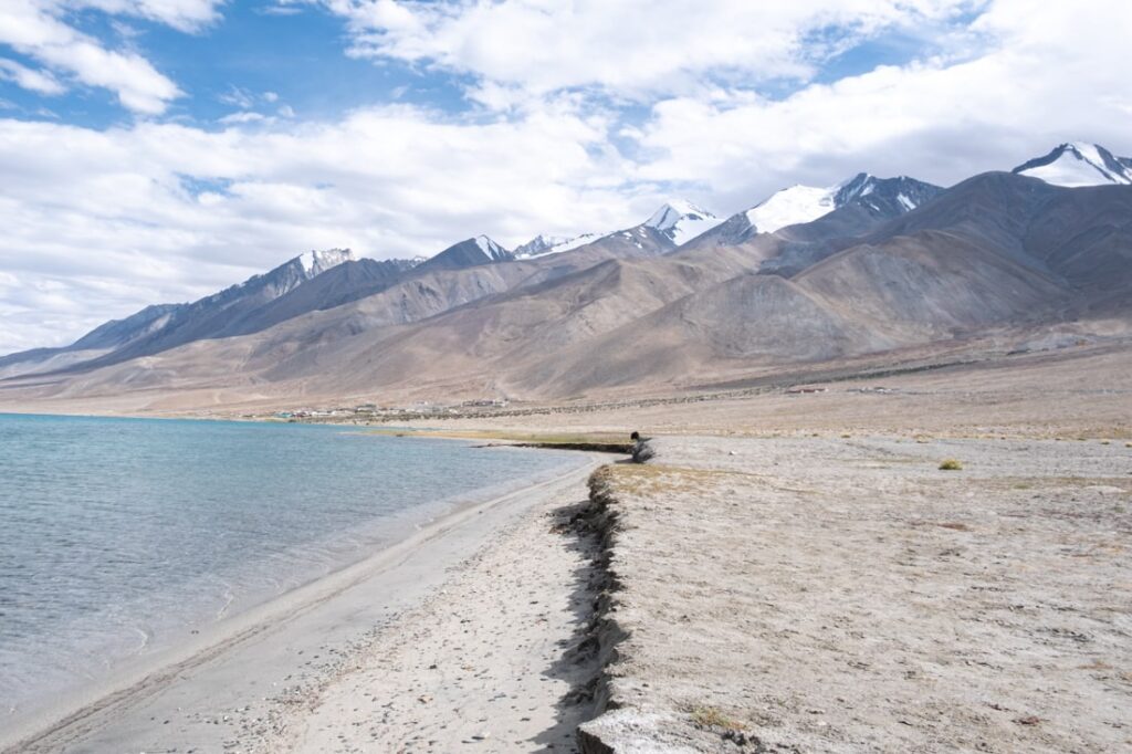 Pangong Lake backdrop mountains Ladakh