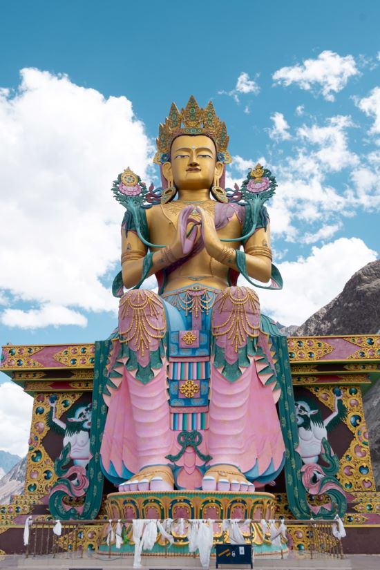 Diskit Monastery Ladakh India Statue Buddha