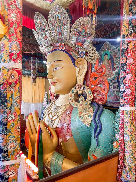 Buddha Thiksey monastery ladakh india