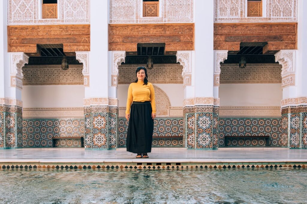 madrassa ben youssef mieke early morning fountain